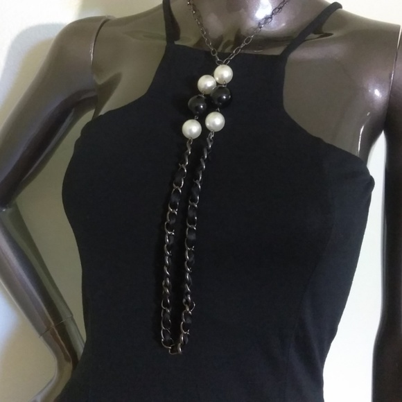 Express Cut In Cami Dress [Black] - Picture 5 of 6